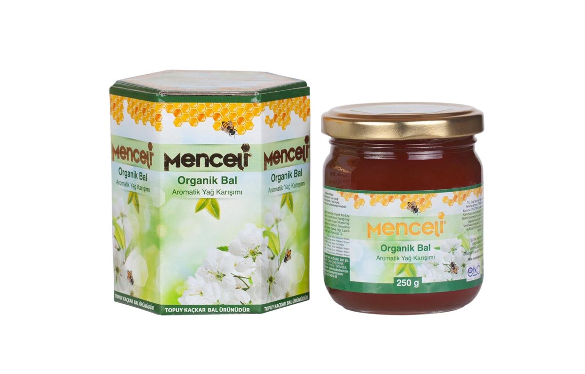 Menceli organik kaçkar bal ve aromatik yağlar karışımı